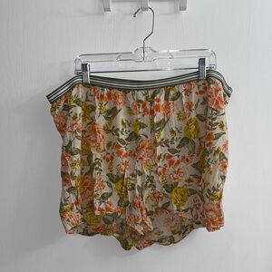 Old Navy Floral Women Shorts - Orange and Yellow